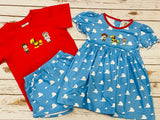 Girl’s French Knot Toy Dress