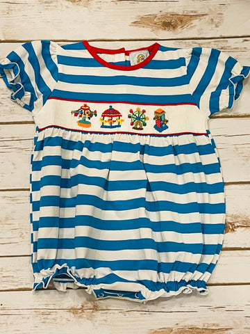 Girl's Fair Smocked Bubble