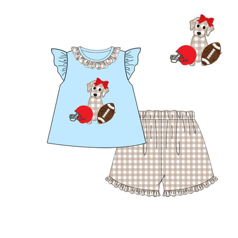 GIRLS FOOTBALL PUPPY SHORT SET