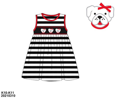 Girl's Smocked Dawg Knit Dress