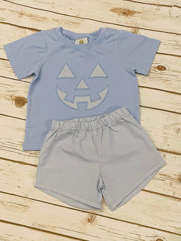 Boy's Pumpkin Short Set