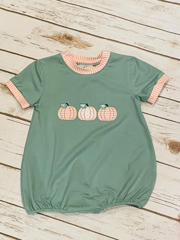 Boy's Pumpkin Trio Knit Bubble